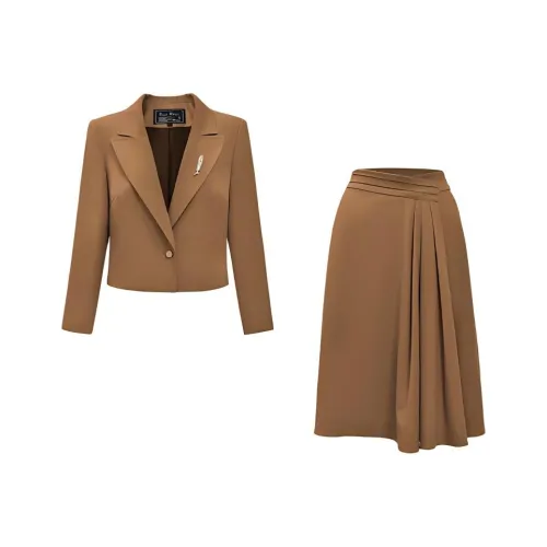 DIFFIE RIEGER Skirt Set Women's Mocha