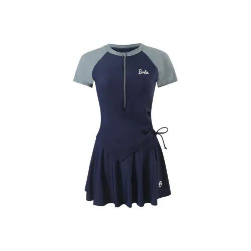 Barbie Two Piece Swimsuit Women's Navy Blue