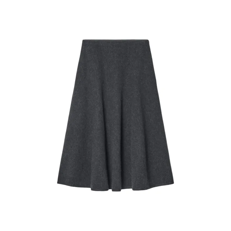 COS Casual Long Skirts Women's Dark Gray-0