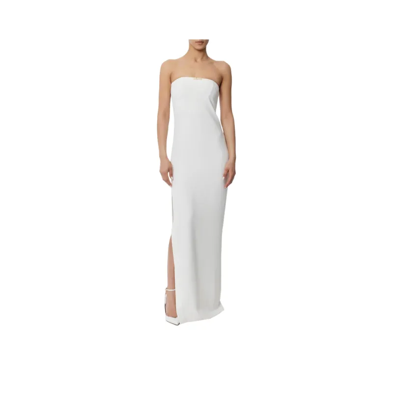 Elisabetta Franchi Evening Dress Women's Ivory White-0