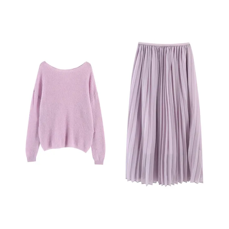 PZHK Two Piece Skirt Sets Women's-0