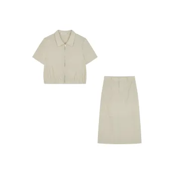 Mo Han Yi Mei Skirt Set Women's Apricot