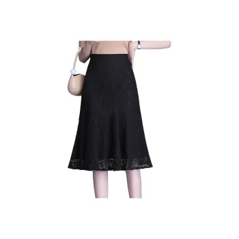 La Chapelle Casual Long Skirt Women's Black