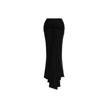 RICK OWENS Twist Floor-Length Maxi Skirt