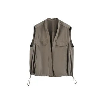 Rizhuo Vests Women's Mystic Realm Brown