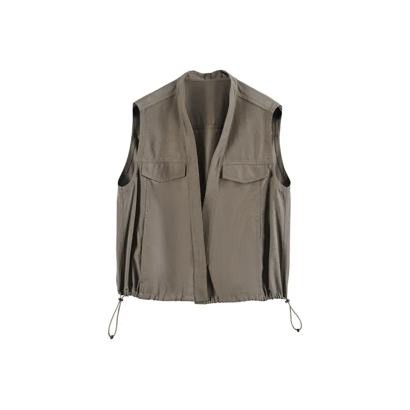 Rizhuo Vests Women's Mystic Realm Brown-0