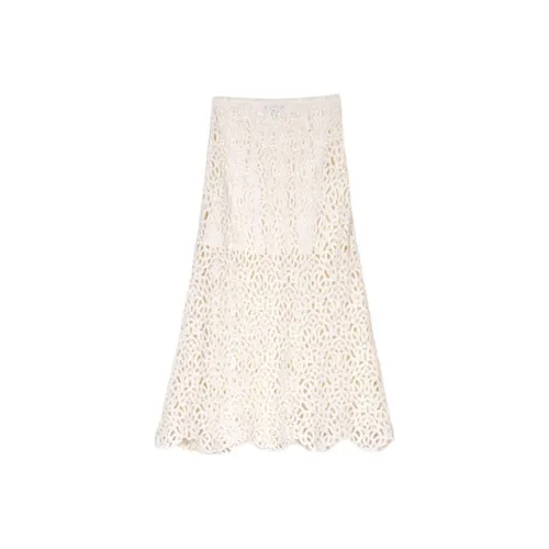 Maje Embroidered Maxi Skirt