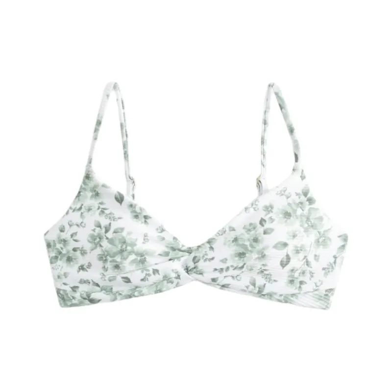 Hollister Two-Piece Swimsuits Women's Olive Green Floral-0