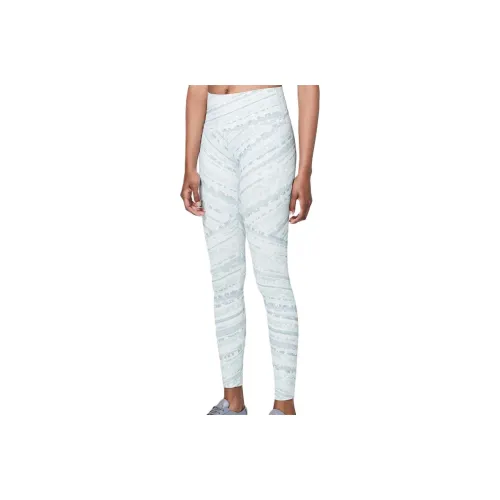 Lululemon Wunder Under Athletic Trousers Women's White Print
