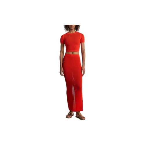 MICHAEL KORS Casual Long Skirts Women's Red