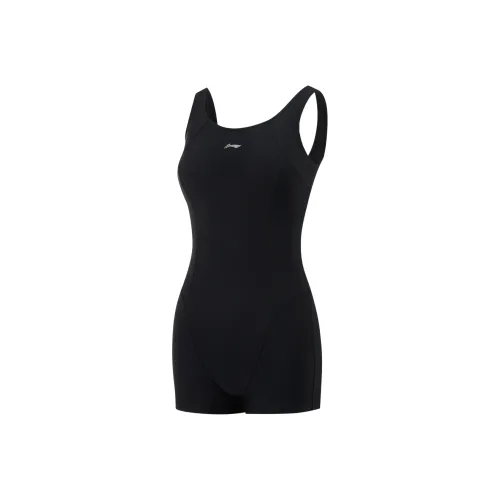 LiNing Swimming Series One piece Swimsuit Women's Black
