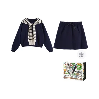 Dippanis Skirt Set Women's Navy Blue