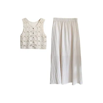 Yvetteclassic Skirt Set Women's Apricot