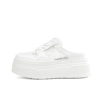 BOERDIQI Closed Toe Slippers Women's White