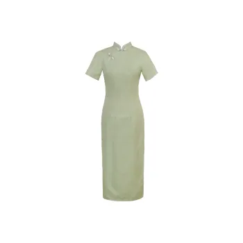 Clothes Cut By Time Cheongsam Women's Light Green