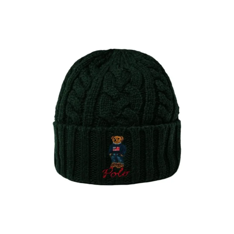 Polo Ralph Lauren Nylon, Wool, Polyester Beanies Men's Green-1