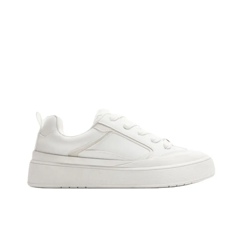 ZARA Low Top Skateboard Shoes Men's White-1