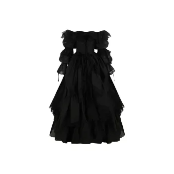Selkie Collection FW24 Evening Dress Women's Black