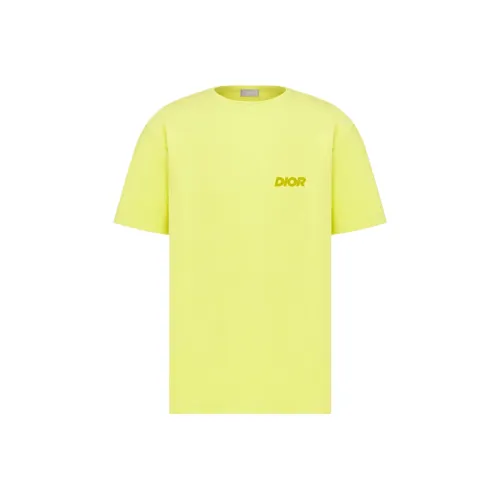 DIOR T Shirts Men Yellow