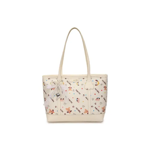 TOUTSEUL YOLO PU Tote Bag, Shoulder Bag Regular Women's Beige/Pink/Light Brown