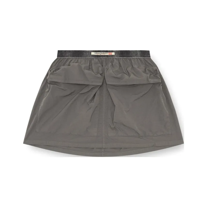 DIESEL O Misis Recycled Cargo Miniskirt-0