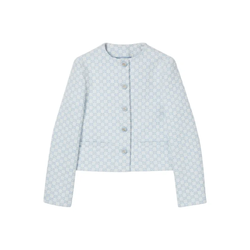 GUCCI FW25 Jackets & Coats Women's Light Blue-0