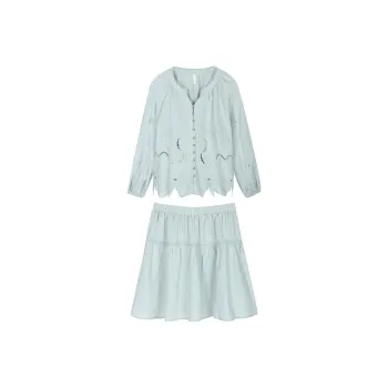 MISHOW Skirt Set Women's Ice Lake Blue