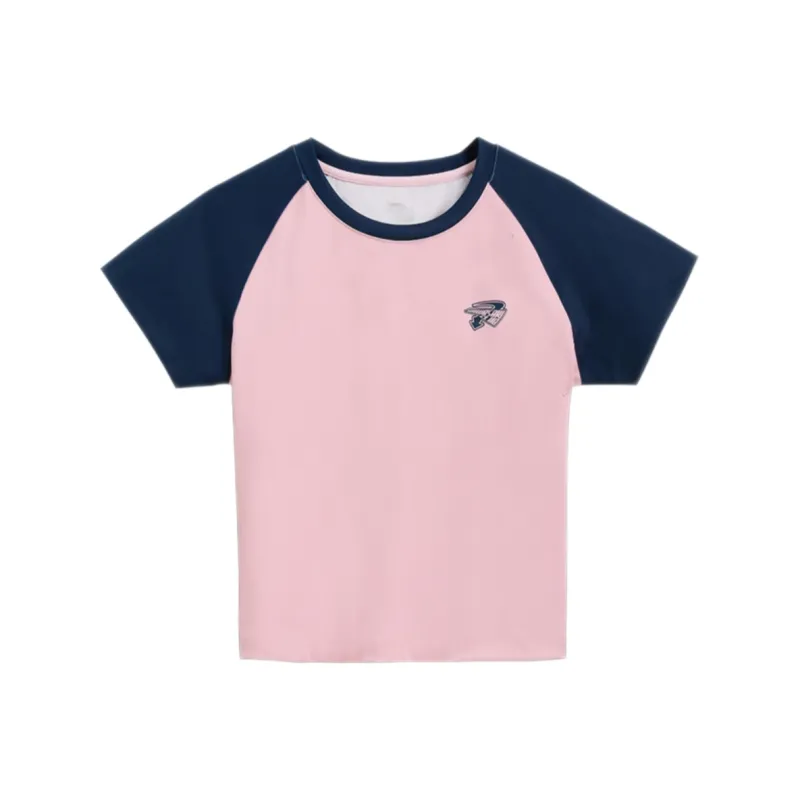 Kawasaki Panda Collection Badminton Jersey Women's Blue Pink-0