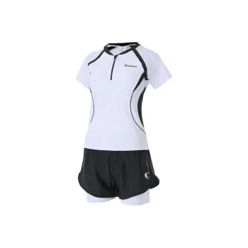 QIAODAN Two Piece Swimsuit Women's Two Piece Set Antique Good White