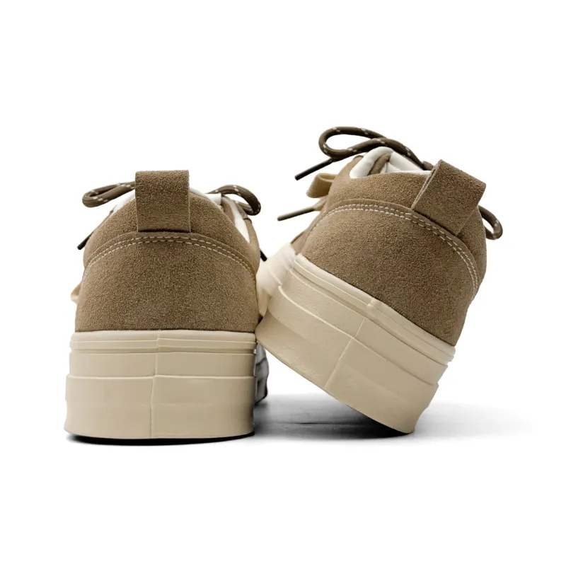 Mengsai Cushioning, Wear Resistant Low Top Skateboard Shoes Men's Khaki-3