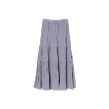 Beams Casual Long Skirt Women's Gray Blue