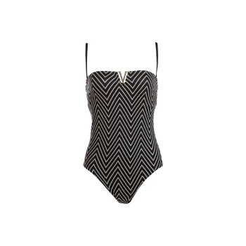 Selmark One piece Swimsuit Women's Black