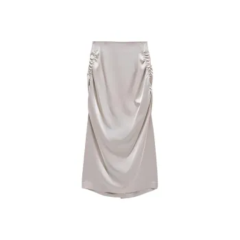 INSUN Casual Long Skirt Women's Apricot