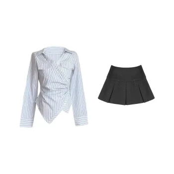 Udon House Skirt Set Women's Blue