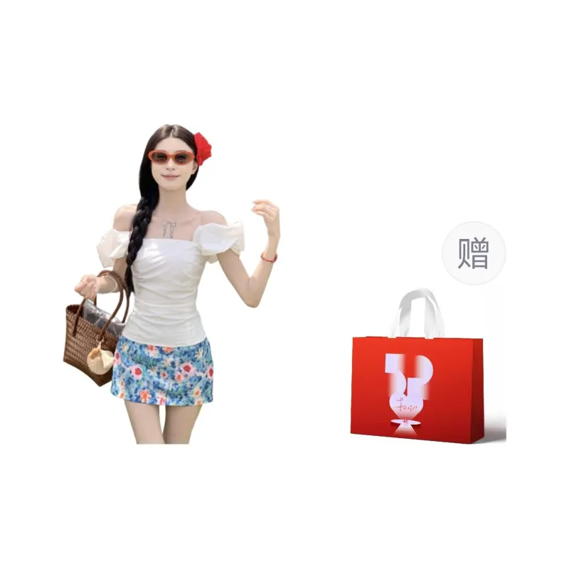 BEAUTIFUL CONFESSION Skirt Set Women's White-5