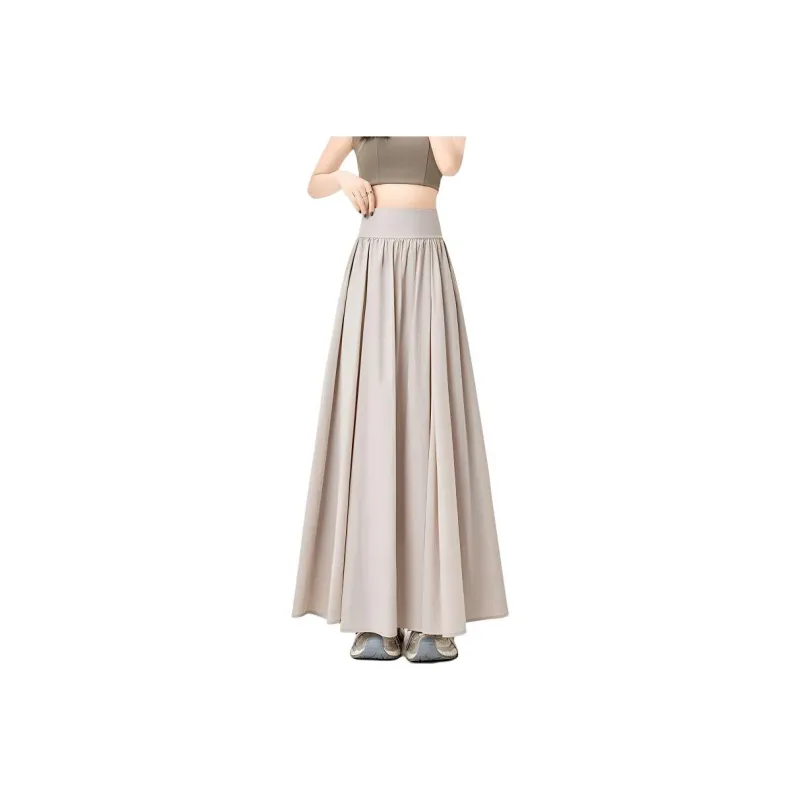 Flowers In Water Casual Long Skirt Women's-4