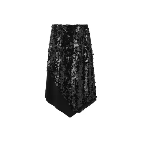 VIKTORIACHAN Casual Long Skirts Women's Black