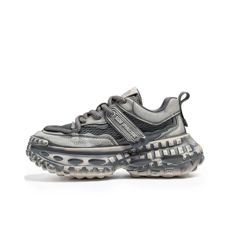 Grumpy Ram Breathable Height Increase Low Top Chunky Sneakers Men's-6