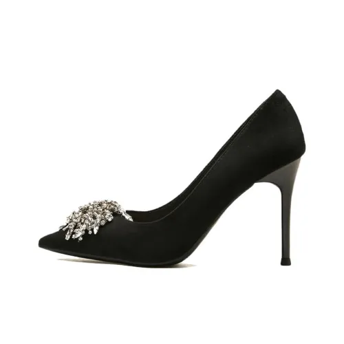 City Camel High Heels Women's Black