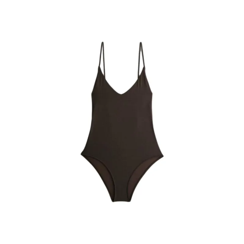 ZARA One-piece Swimsuit Women's Brown-0