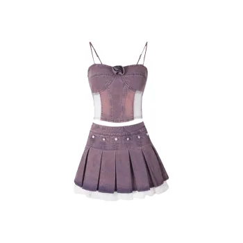 SECFLY OFFICIAL Skirt Set Women's Purple
