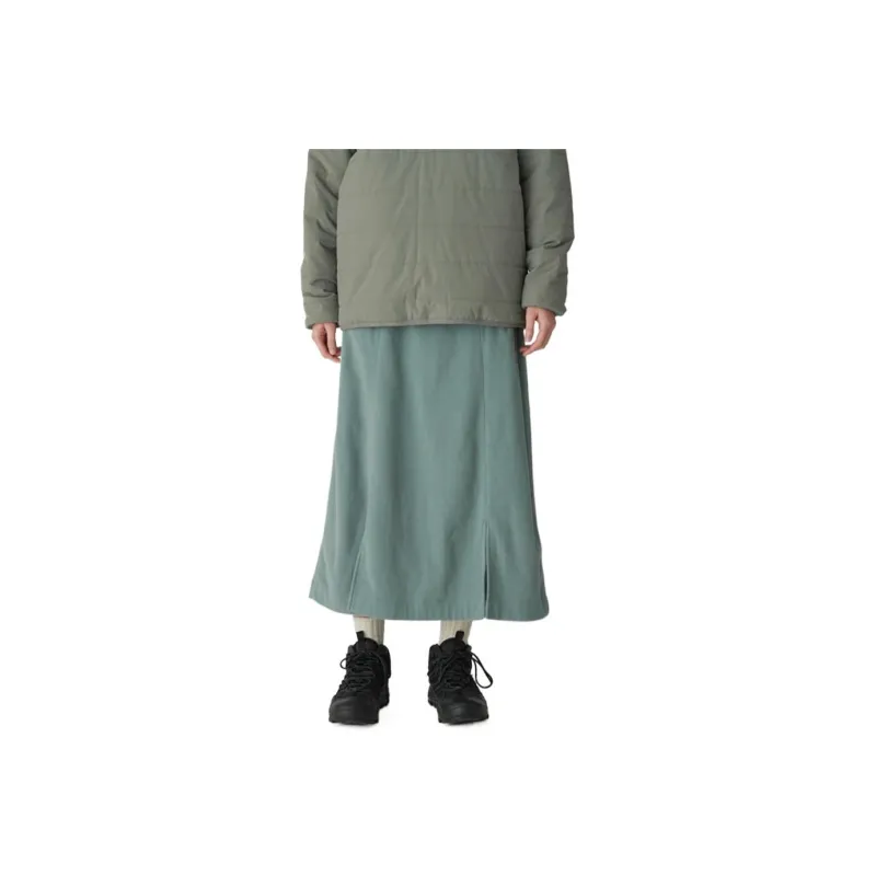 Snow Peak FW24 Micro Fleece Casual Long Skirt Women's-1