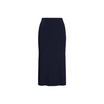 Polo Ralph Lauren SS25 Casual Long Skirts Women's Dark Blue