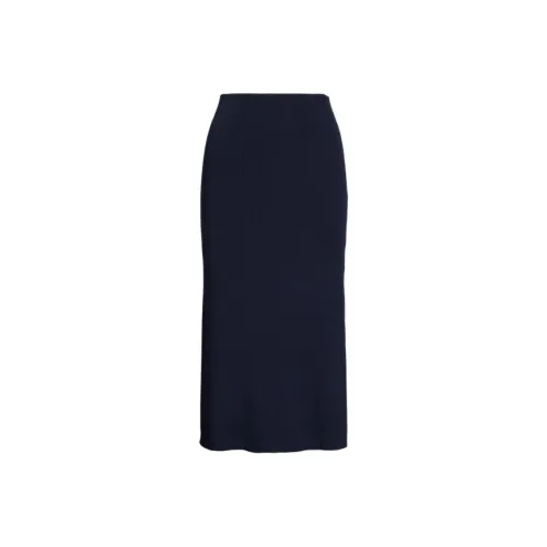 Polo Ralph Lauren SS25 Casual Long Skirts Women's Dark Blue
