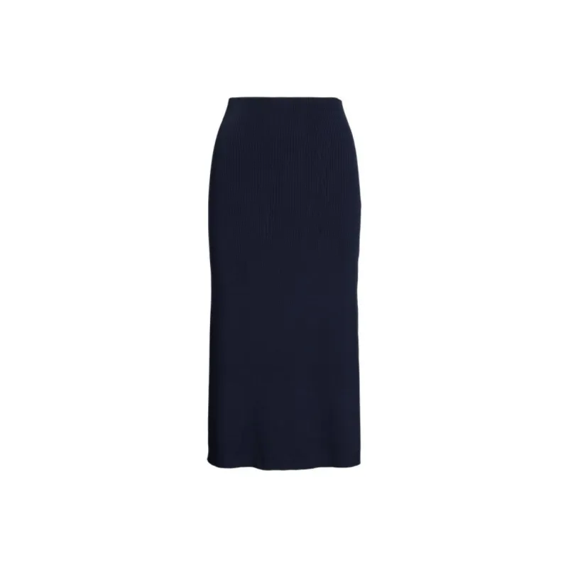 Polo Ralph Lauren SS25 Casual Long Skirts Women's Dark Blue-0