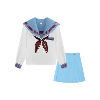 Luohua Candy Skirt Set Women's Light Blue