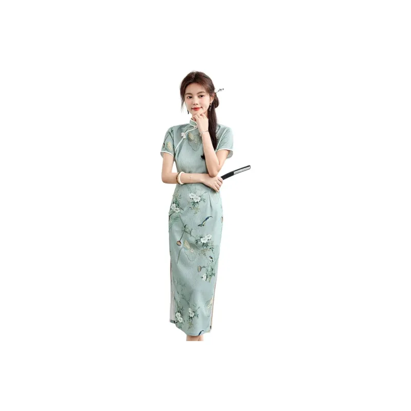 ORIGIN Cheongsam Women's Mint Green-0