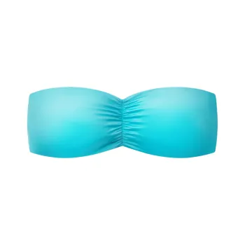 Khy FW24 DROP 010 Ruched Bandeau Bikini Top Bikini Women's Aqua Green