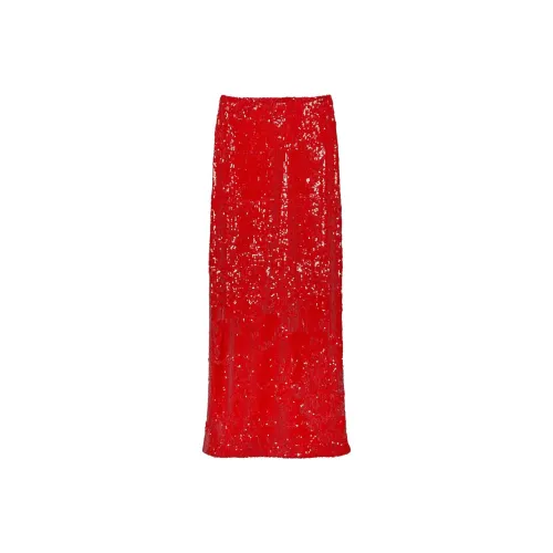 MSGM Sequin Straight Skirt