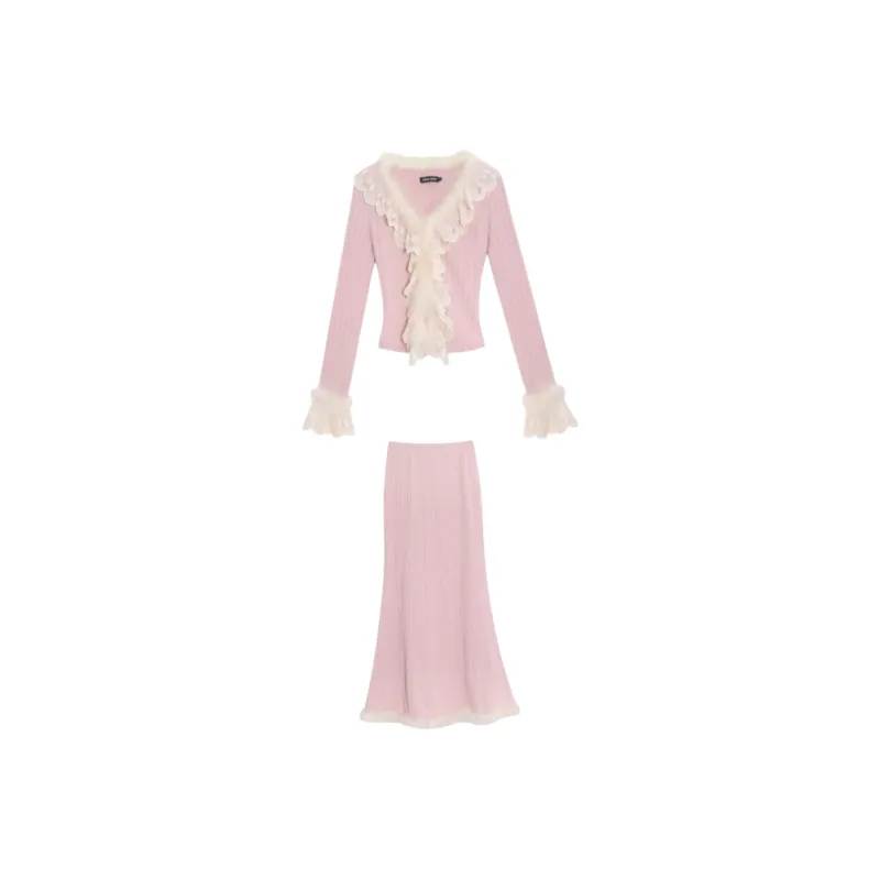 DREAM SEVEN 77 Skirt Set Women's Pink-0